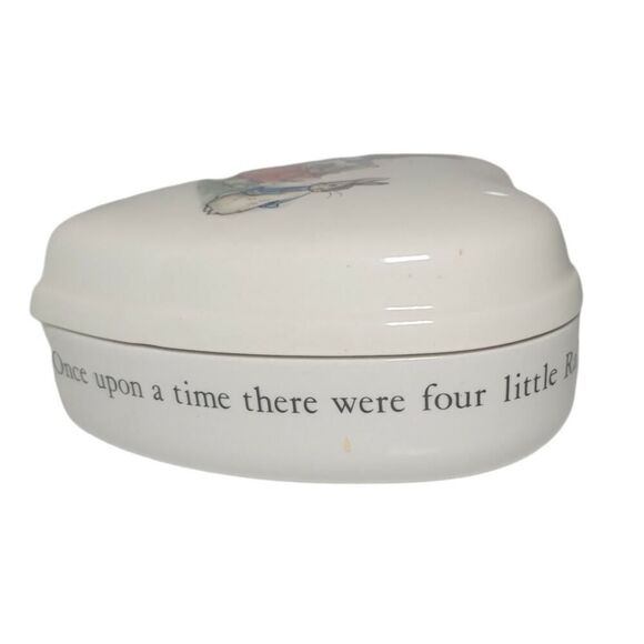 Wedgwood Beatrix Potter Peter Rabbit Heart Shaped Lidded Jewelry Trinket - Picture 4 of 9